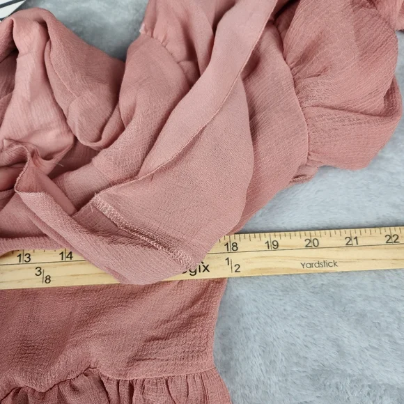 NWT Zara Blouse Top Blouse Riffled Chiffon Size S Small - Picture 6 of 10